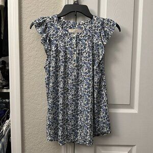 LOFT Vine Henley Shell